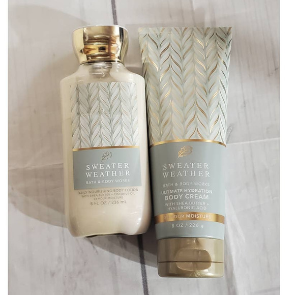 Bath & Body Works Other - NEW! Bath & Body Works Sweater Weather Body Care Lotion Cream Fragrance 2pc